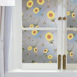 1.22x3m Frosted Films UV Protection Window Sticker for Office Home Bathroom Living Room Kitchen White Frosted Glass Window Film