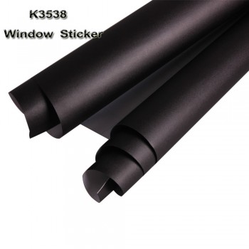 48x16ft/122x500cm Black Window Film Privacy Decoration Self Adhesive For UV Blocking Heat Control Glass Stickers Black Sticker