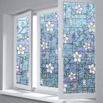 Fancy-fix Decorative Window Film Vinyl No Glue Frosted Privacy Film Static Cling 36 x 20(92cm x 50cm)