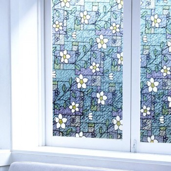 Fancy-fix Decorative Window Film Vinyl No Glue Frosted Privacy Film Static Cling 36 x 20(92cm x 50cm)
