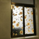 1.22x0.5m Self Adhesive Privacy Tint Opaque Stickers Decorative Window Film with Glue DIY