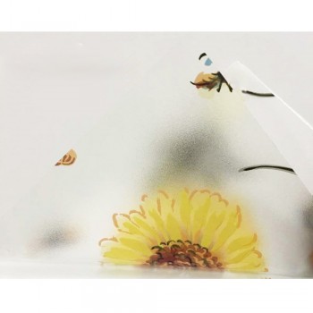 1.22x0.5m Self Adhesive Privacy Tint Opaque Stickers Decorative Window Film with Glue DIY