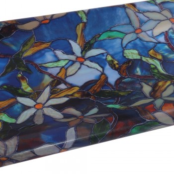 36x20(92x50cm) Non-Adhesive Window Film Stained Glass Window Film Static Frosted Privacy Film for Home Bathroom Living Room