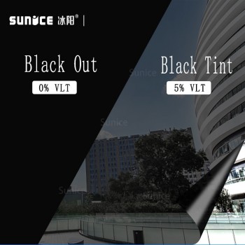 50x 300cm Dark Black Car Window Tint Film Glass VLT 5% 2PLY Car Auto House Commercial Decorative Film Privacy Black Window Tint