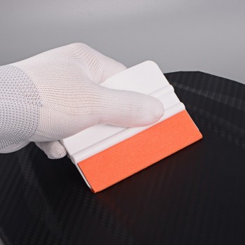 FOSHIO Scratch-free Suede Felt Teflon Squeegee Scraper Carbon Fiber Vinyl Car Film Wrap Window Tint Tools Styling Accessories