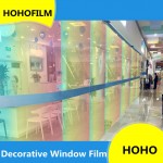 68cm x 500cm Rainbow Effect Vinyl Film DIY Cosplay Film Building Decoration Solar Tint Film Iridescent Tinting Film Home/Mall