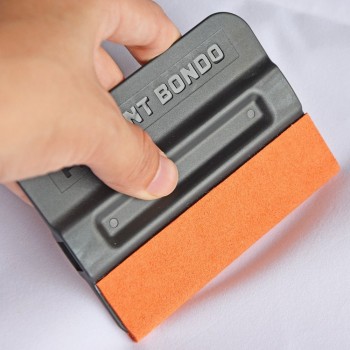 EHDIS 2pcs Suede Felt Edge Squeegee Vinyl Car Wrap Tools 3D Carbon Fiber No Scratch Scraper Window Tint Tools Car Accessories