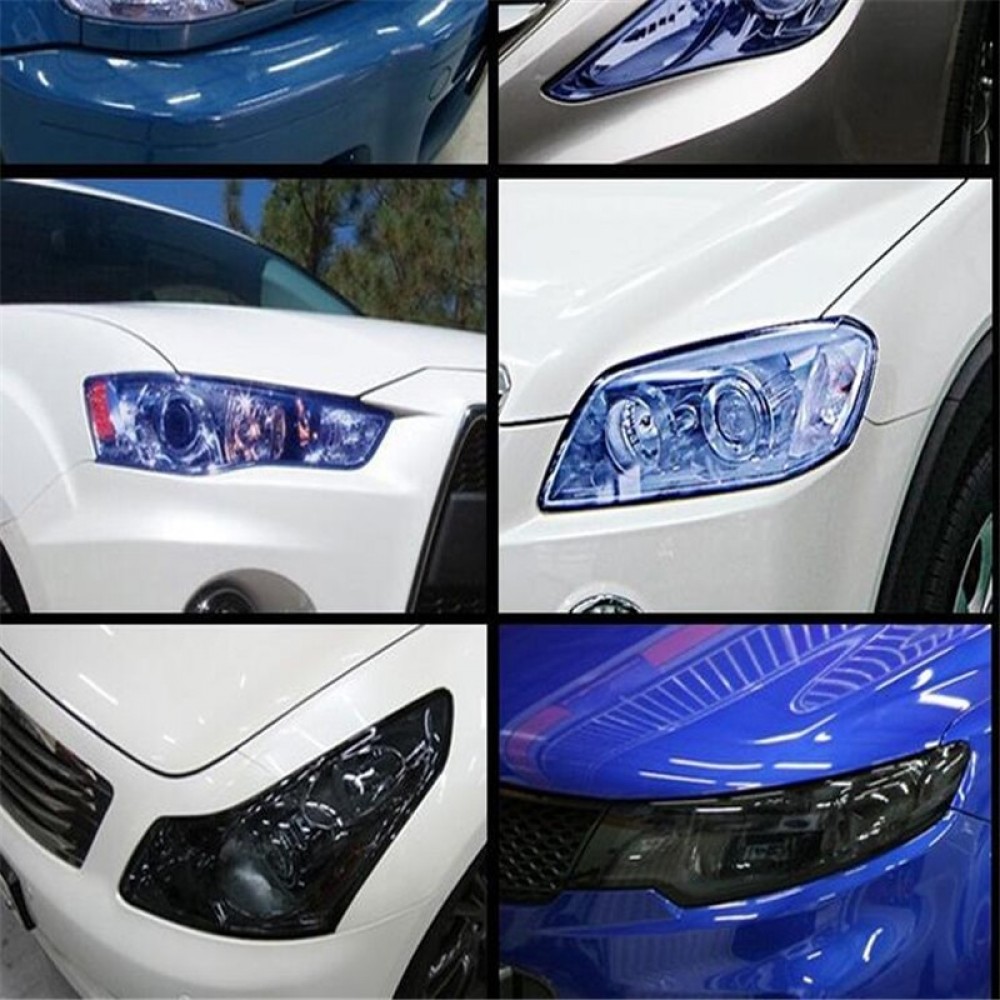 Yellow Smoke Film Tint Headlight Fog Tail light Lamp Vinyl 30cmx8m Blue Clear Orange Pink Green Car Accessories DIY Stickers New