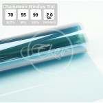 VLT70% UV Rejection 99% Chameleon Blue Window Tint High Quality Blue to Purple PET Chameleon Solar Car Window Tint 1.52x30M