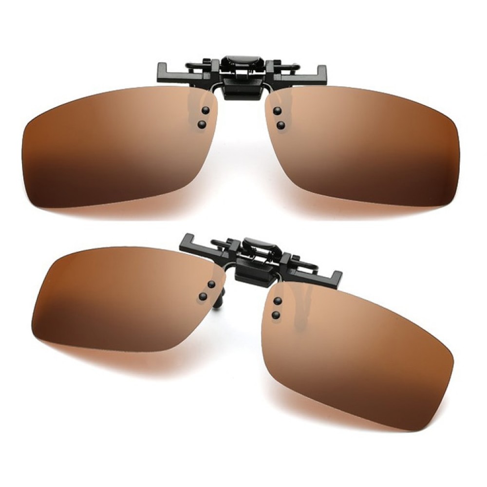 1pcs Goggle Polarized Sunglasses Clip Anti-UV Night Vision Lens Aviate Drive Sunglasses 180 degree UP Turn