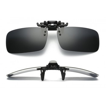 1pcs Goggle Polarized Sunglasses Clip Anti-UV Night Vision Lens Aviate Drive Sunglasses 180 degree UP Turn