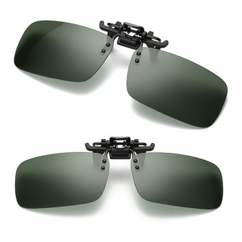 1pcs Goggle Polarized Sunglasses Clip Anti-UV Night Vision Lens Aviate Drive Sunglasses 180 degree UP Turn
