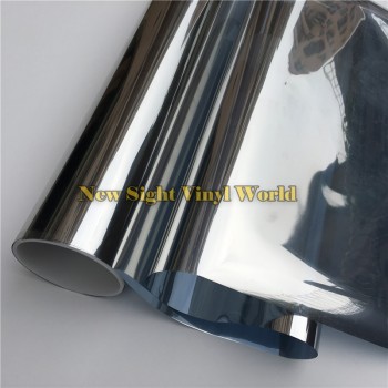 VLT 5% Mirror Window Tinting FIlm Silver Window Tint For Buliding Home Office Glass Size:1.52*30m/Roll