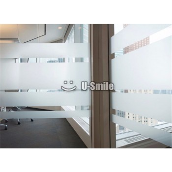 Thicker Material Self Adhesive Frosted Window Film Decorative Vinyl Tint For Bathroom Office Home Size: 1.2M*50M