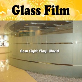 Privacy Frosted Glass Film Decorative Vinyl Frosted Window Film Self Adhesive Vinyl For Office Home Bathroom Size:90CM*50M/Roll