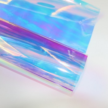 Water Based Self Adhesive Dichroic Decorative Rainbow Tint Window Glass Film 1.37m x 6m Per Roll Display Decor