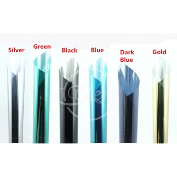 Free Shipping 1.52M*30M VLT 12% Mirror Green Building Office Glass Window Tint Car Window Tint Roll Heat Reflective Solar Film