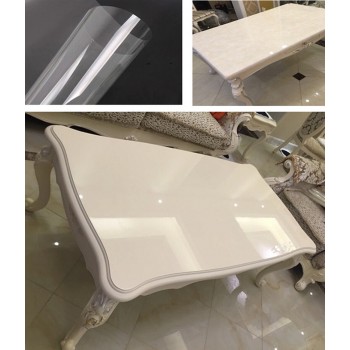1.52x0.5m Car Sticker Solid Furniture Film Transparent Paint Coffee Table Marble Desktop Protective Film Kitchen Self Adhesive