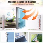 16x500cm 2mil 20%VLT 90%UV Heat Control Solar Window Films Adhesive Reflective Window Glass Tint - Silver