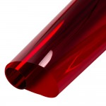 0.5x10m Red Transparent Window Film Glass Decal Sticker Self-adhesive Heat control Tint Vinyl