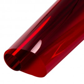 0.5x10m Red Transparent Window Film Glass Decal Sticker Self-adhesive Heat control Tint Vinyl