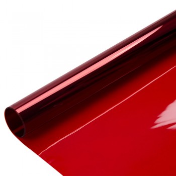 0.5x10m Red Transparent Window Film Glass Decal Sticker Self-adhesive Heat control Tint Vinyl