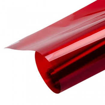 0.5x10m Red Transparent Window Film Glass Decal Sticker Self-adhesive Heat control Tint Vinyl
