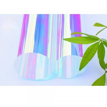 54x20/137x50cm Decorative Chameleon Building Window Films Rainbow Effect Privacy Window Clings Self-Adhesive Glass Vinyl