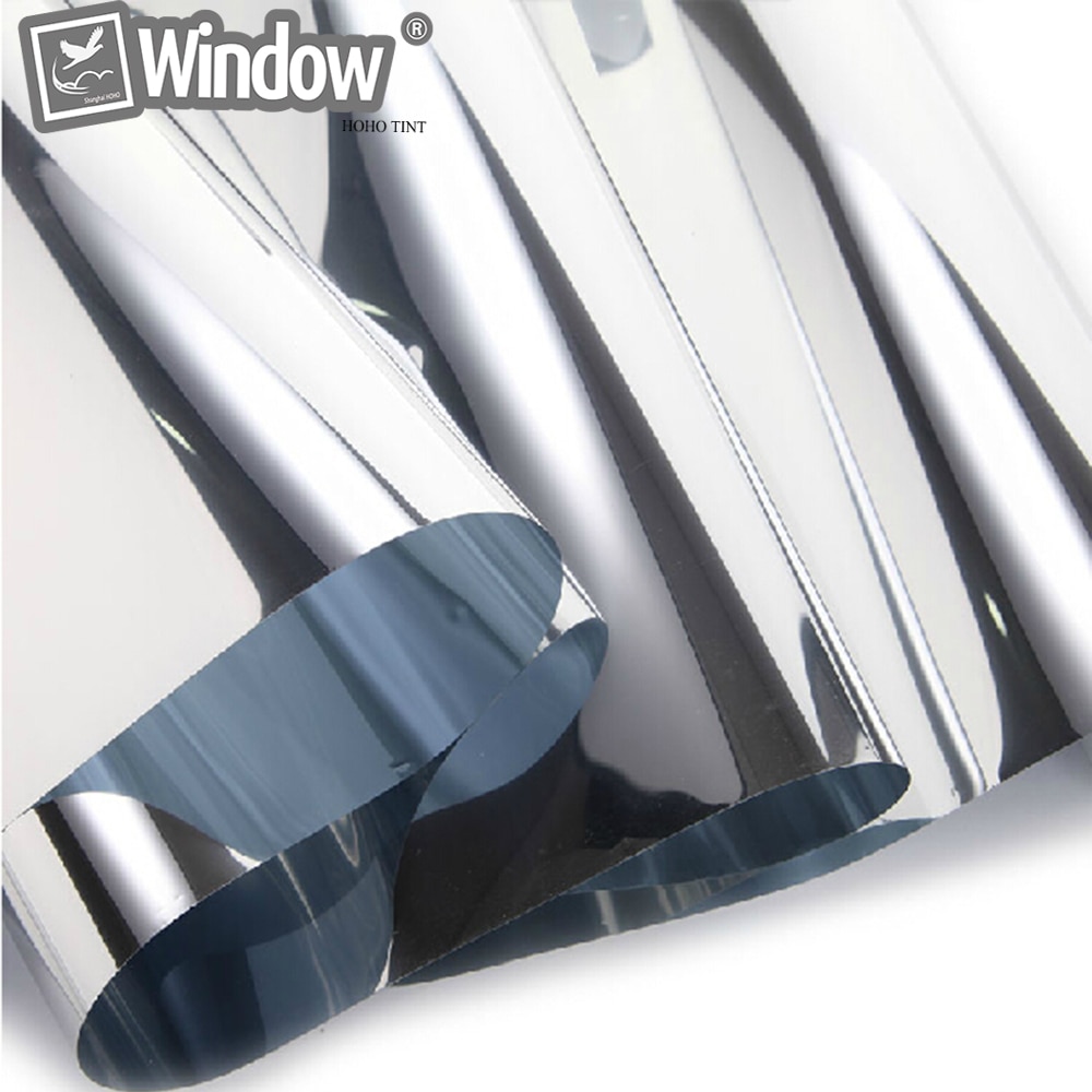 1.52X15M High Privacy self-Adhesive Window Tinting Film Silver window film