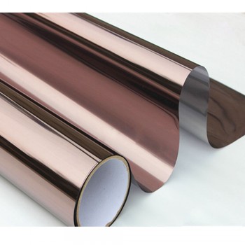 0.9x2m Silveramp;Bronze Window Tint Film Reflective One Way Pravicy Mirrored Effect Insulation Stickers for Office Commercial