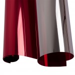 0.9x2m Silver Effect Red Tint Window Glass Film Reflective Solar Film for Home,Building Vinyl 35.4x78.7 Sheetl