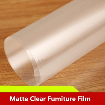 1.52x5m/60x16ft Transparent Hood Anti-oil Stickers For Kitchen Furniture Matte Coffee Table Marble Desktop Protective Film