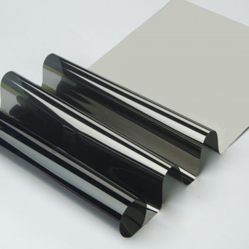 70x1000cm Blackamp;Silver Reflective Window Film Mirror One Way Privacy Anti UV Window Removable Decorative Screen Vinyl