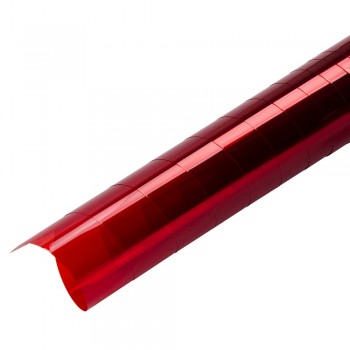 0.5x20m Red Transparent Window Film Glass Decal Sticker Self-adhesive Heat control Tint Vinyl for Christmas Day Party Decor
