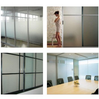 Plain Frost Opaque White Privacy Mirror Solar Building Window Tint Film 60x20(1.52x0.5m)