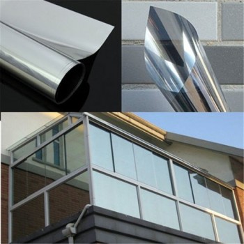70x300cm Silver Window Film One Way Mirror Solar Reflective Day Time Privacy Window Tint Vinyl Sticker