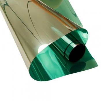 0.5x5m Silver Green Mirrored Window Film Insulation Solar Tint Stickers UV Reflective One Way Privacy Decoration For Glass