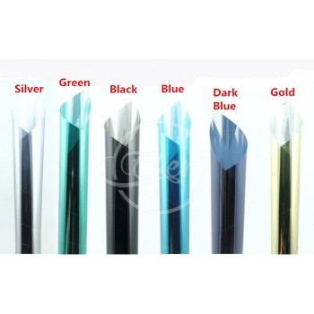 Free Shipping 1.52M*30M VLT 12% Mirror Dark Blue Building Office Glass Window Tint Car Window Tint Roll Solar Film