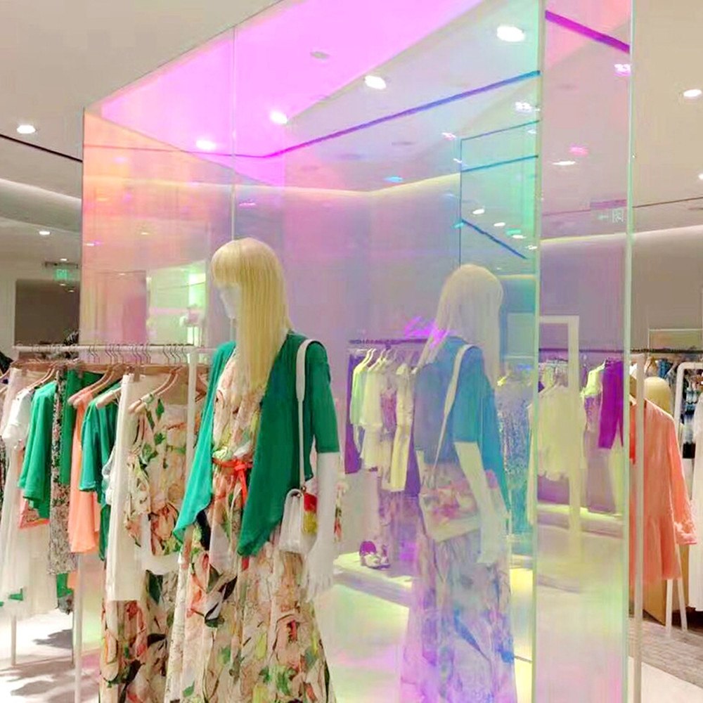 Colorful Chameleon Tint Film Beautiful Building Commercial Festival Office Supermarket House Window Glass Film Decoration