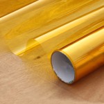 Gold Yellow Decoration Solar Tint Window Film Improve Privacy UV 99% Length: 1000cm(394) Party window Decor