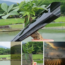 Blackamp;Grey Window Vinyl Solar Tint Film Window Glass Sticker Self-adhesive Effective Resist Sunlight Improve Privacy Protection