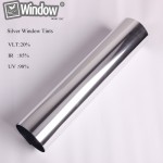 20% VLT One Way Mirror Tint Reflective Silver  60x 33 Commercial Window Film