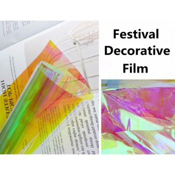 Colorful Window Film Chameleon Color Solar Tint Film DIY Cosplay Decorative Window Foils  Self Adhesive Sticker Decals