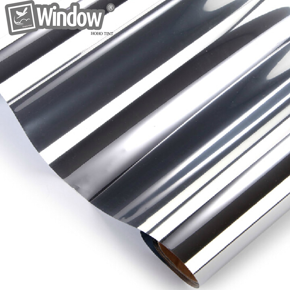 Home Building Commercial Window Tint 0.5x6m Silver Reflective Films 20% VLT