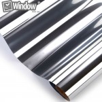 Home Building Commercial Window Tint 0.5x6m Silver Reflective Films 20% VLT