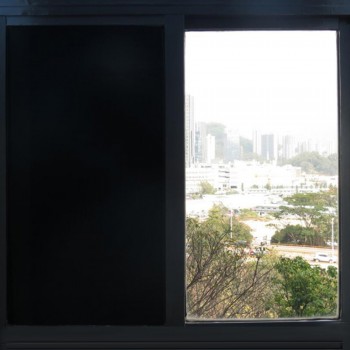 Self Adhesive Privacy Tint Black Stickers Decorative Window Film Blackout 3ft x 16ft(90cm by 500cm)