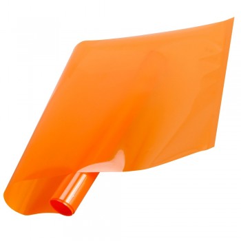 50x300cm/20x10ft Orange Window Film Pravicy Window Sticker Explosion-proof Heat Control Transparent Tint Home Decor