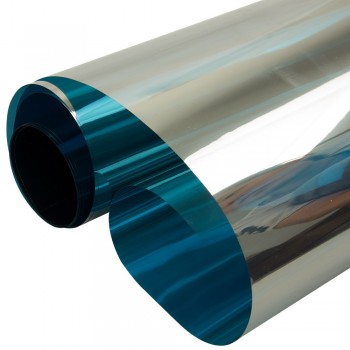 0.5x5m Blue Silver Mirror Window Film Insulation Solar Tint Stickers UV Reflective One Way Privacy Decoration For Glass Vinyl