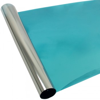 0.5x5m Blue Silver Mirror Window Film Insulation Solar Tint Stickers UV Reflective One Way Privacy Decoration For Glass Vinyl