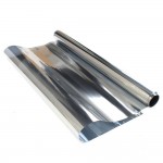17.7x39.37/0.45x1m 2mil 20%VLT Silver Car Side Window Foils Solar Protection Auto Window Tinting Film